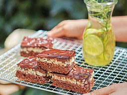Čokoládové brownies s karamelovou krustou